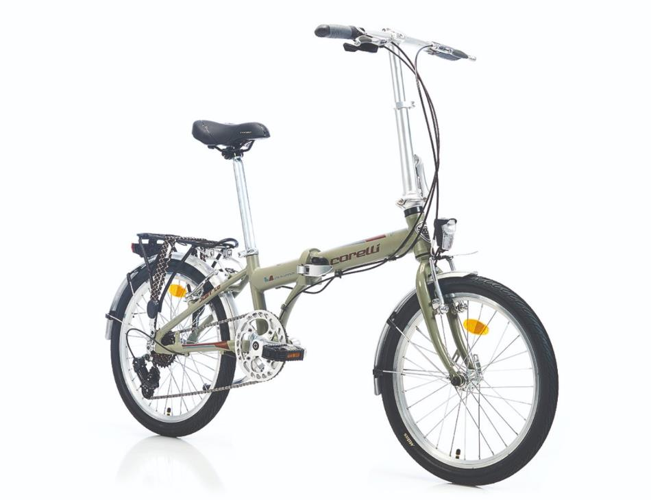 Corelli Just 1.0 20 Jant Yeşil Kahverengi Katlanır Bisiklet