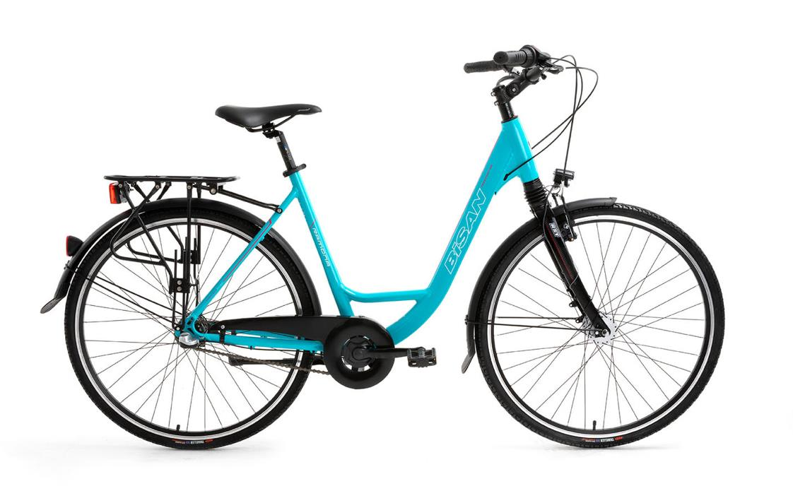 Bisan Romana  28 Jant 53 Cm Turkuaz Pembe Şehir Bisikleti