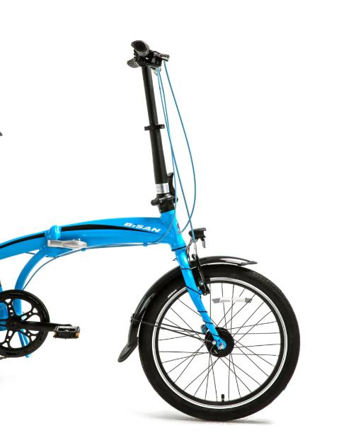 Bisan FX 3500 Altus 8 Vites Katlanır Bisiklet Mavi Siyah