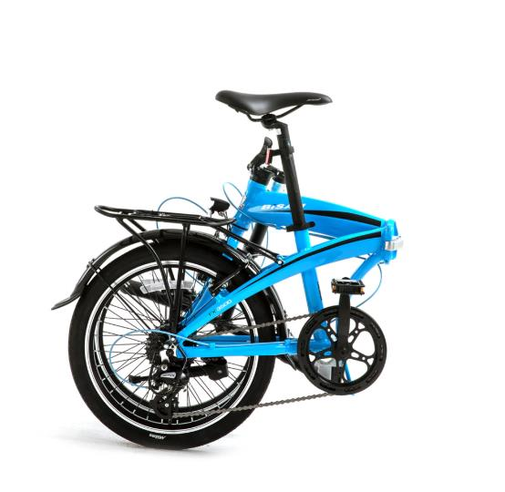 Bisan FX 3500 Altus 8 Vites Katlanır Bisiklet Mavi Siyah