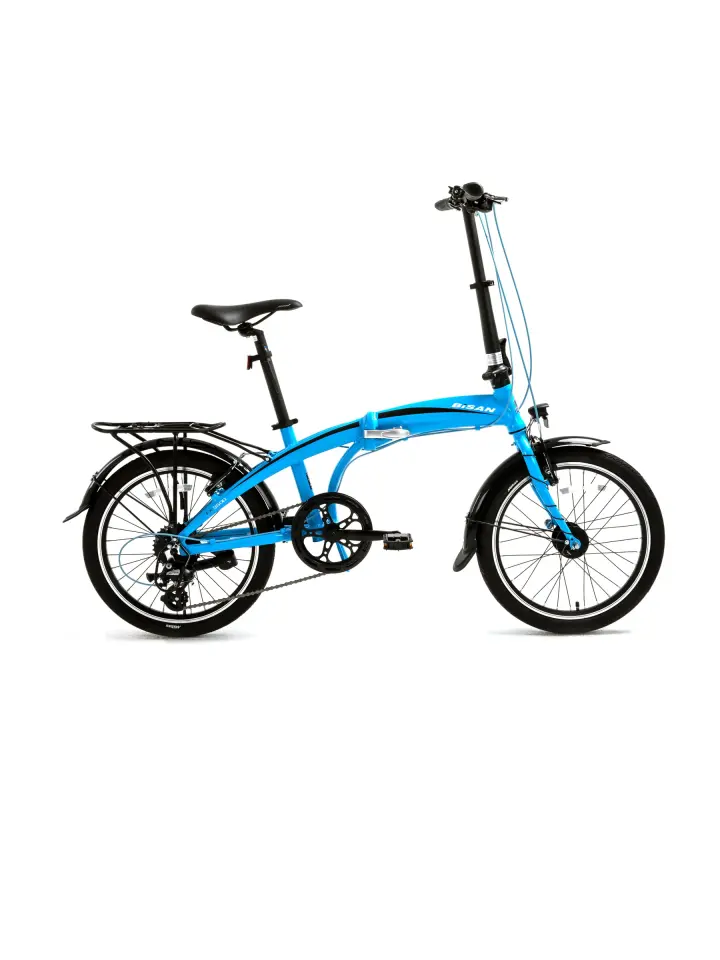 Bisan FX 3500 Altus 8 Vites Katlanır Bisiklet Mavi Siyah