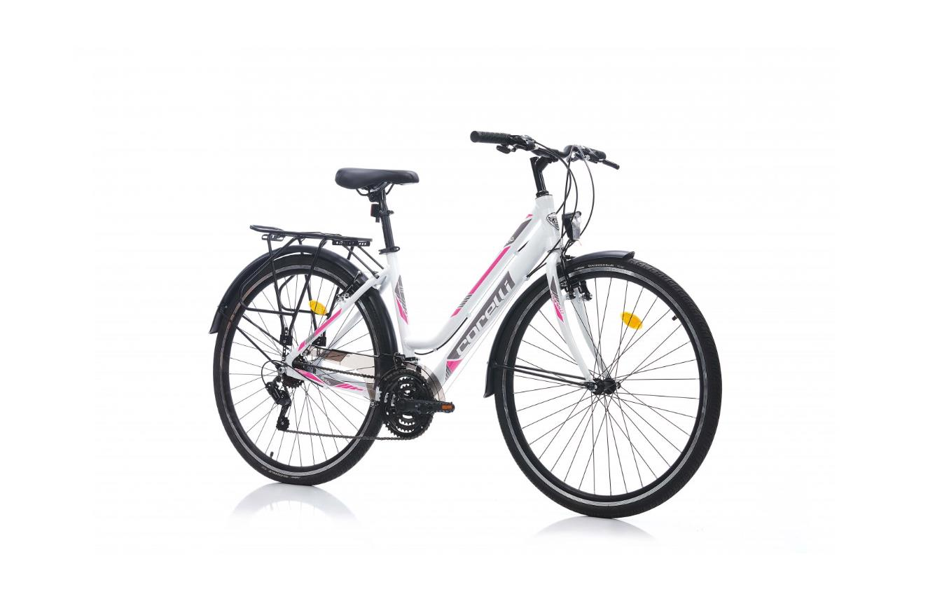 Corelli Byme 28 Jant Beyaz Pembe Şehir Bisikleti