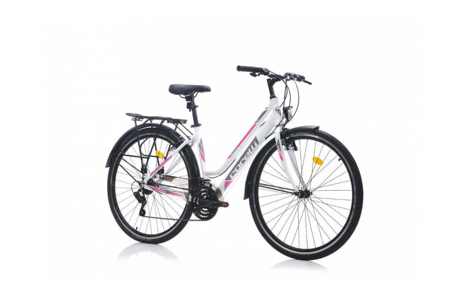 Corelli Byme 28 Jant Beyaz Pembe Şehir Bisikleti