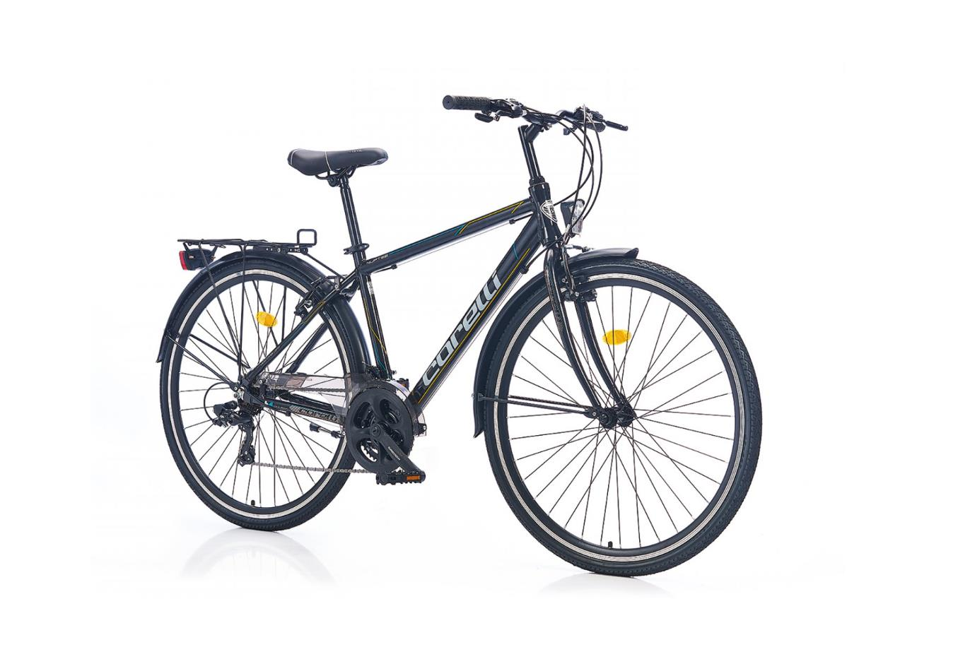 Corelli Nuptse M 46Cm Mat Siyah Gri Şehir Bisikleti