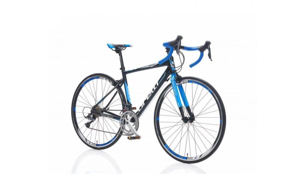 Corelli Boolva RC100 Claris 48cm 16 Vites Yol Yarış Bisikleti Siyah Mavi Beyaz