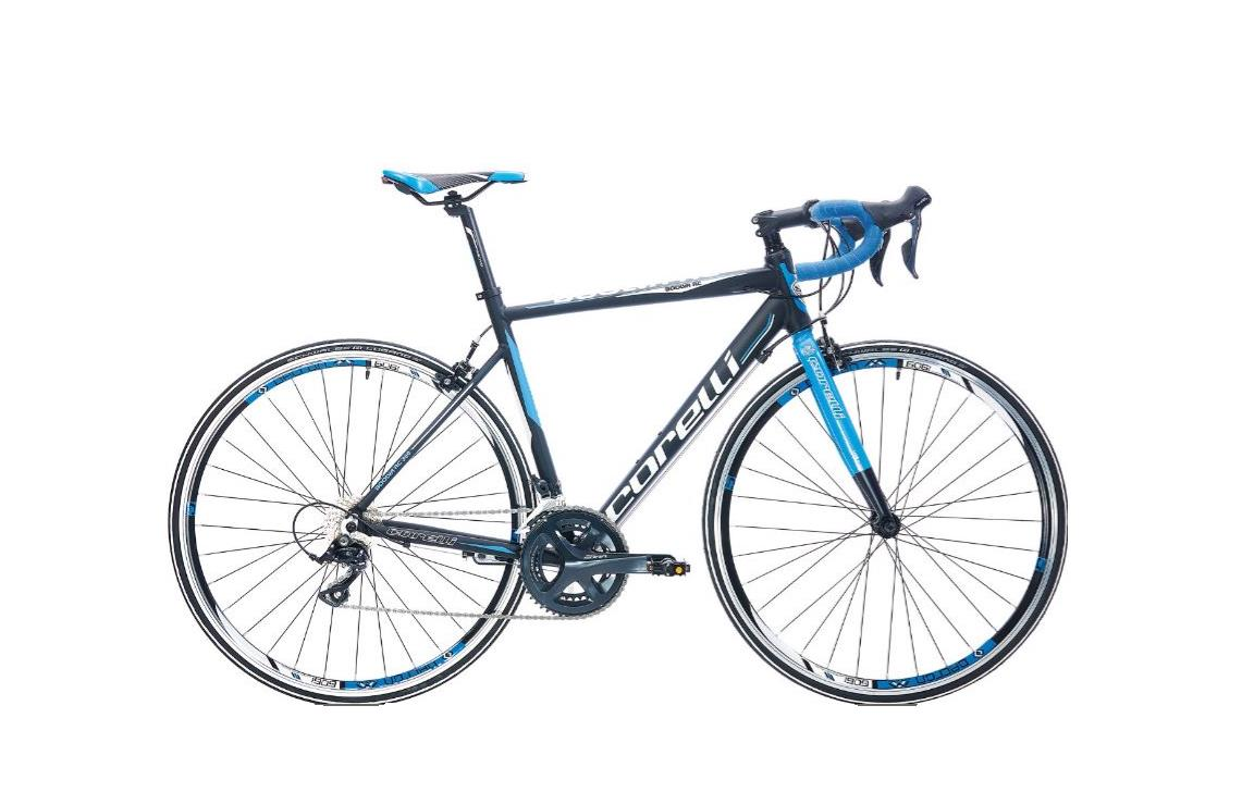 Corelli Boolva RC200 Claris 54cm 16 Vites Yol Yarış Bisikleti Siyah Mavi Beyaz