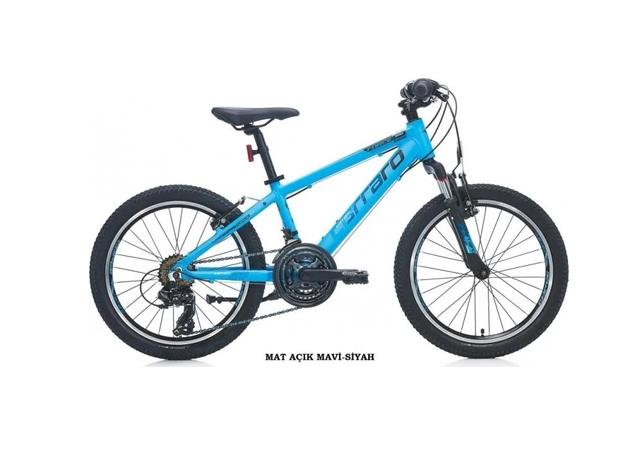 Carraro Force 400 21 Vites Mat Açık Mavi Siyah Gümüş Çocuk Dağ Bisikleti
