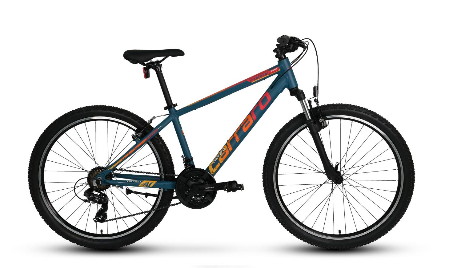 Carraro Force 400 21 Vites Mat Petrol Kırmızı Turuncu Çocuk Dağ Bisikleti