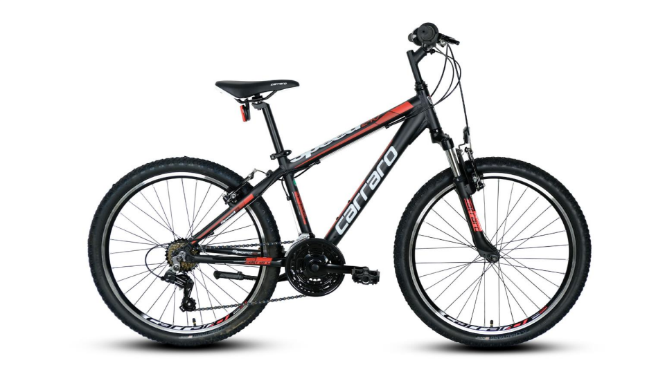 Carraro Speed 240 360 H 24 Jant Dağ Bisikleti Mat Siyah Kırmızı