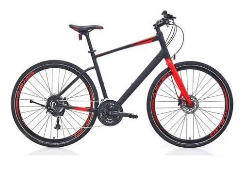 Carraro Sportive 328C Cues 18 Vites 480H Mat Siyah Kırmızı Şehir Bisikleti