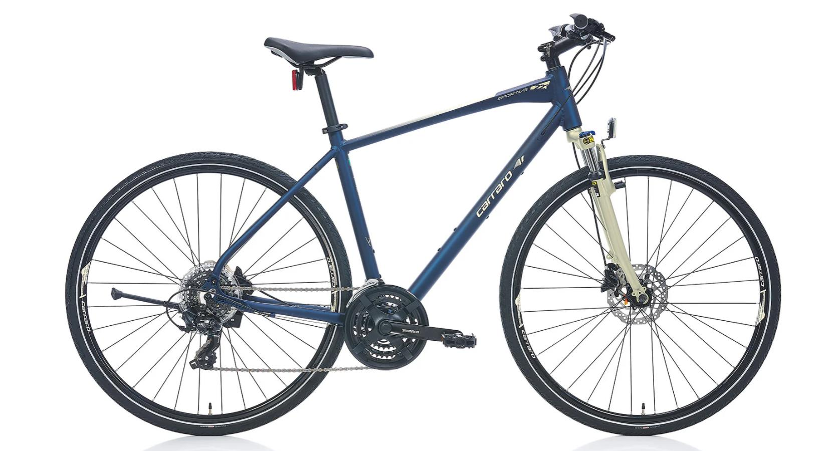 Carraro Sportive 223 508H Mat Lacivert Açık Sarı Gri Şehir Bisikleti