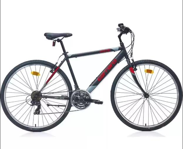 Carraro Active 280 490H Mat Siyah Koyu Gri Kırmızı Şehir Bisikleti