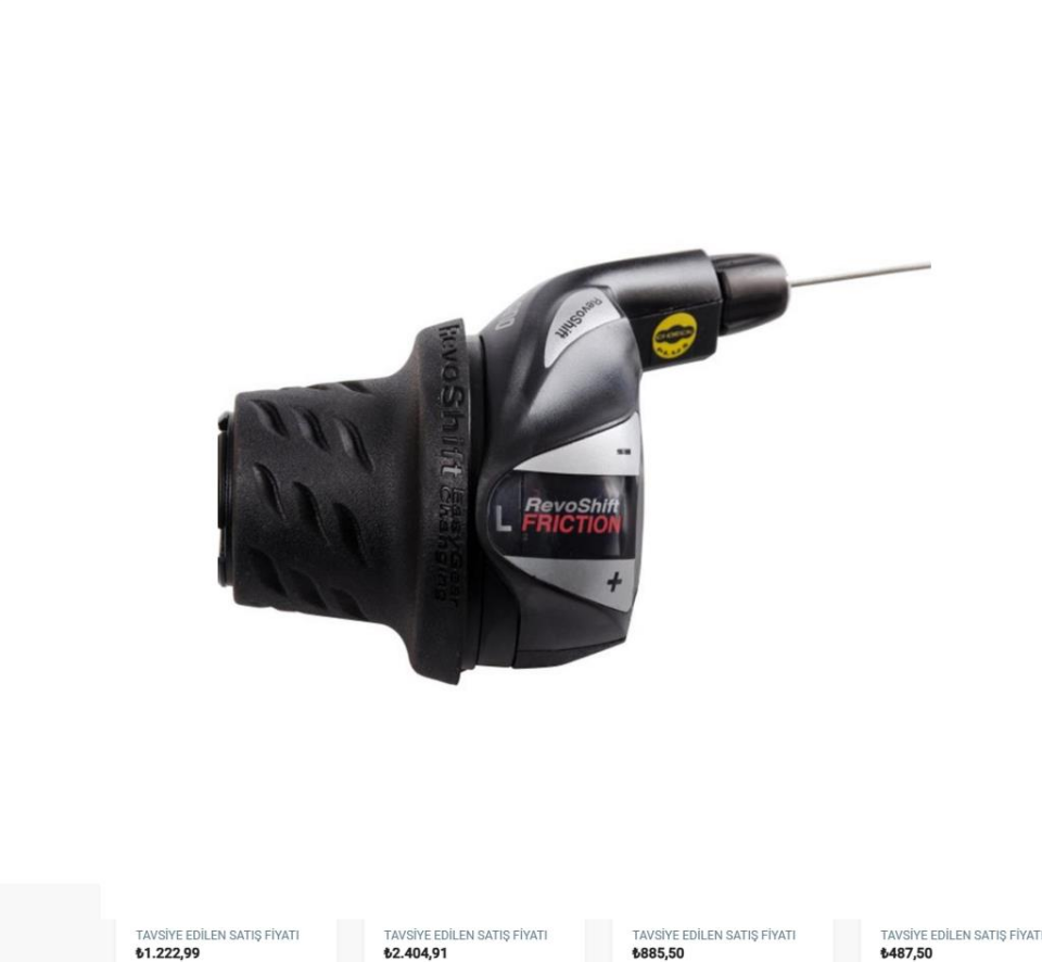 Sol Vites Kolu-Shimano Bisiklet Vites Kolu Revoshift Tourney 3 Vites Sol SL-RS36