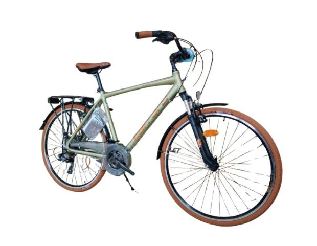 Carraro Elite 704 480H 28 Jant 21 Vites V Fren Metalik Açık Yeşil Kahve Bakır Şehir Bisikleti