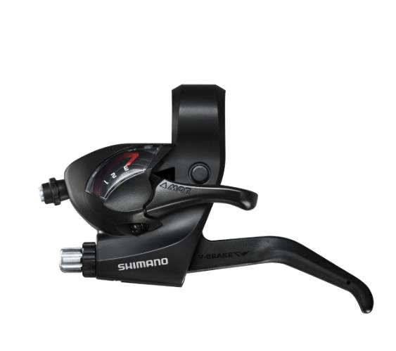 SHIMANO Vites/Fren Kolu (Düz Gidon için) ST-EF41-7R-SET 1800 / 2050 mm 600 / 600 / 300 SIS40 siyah