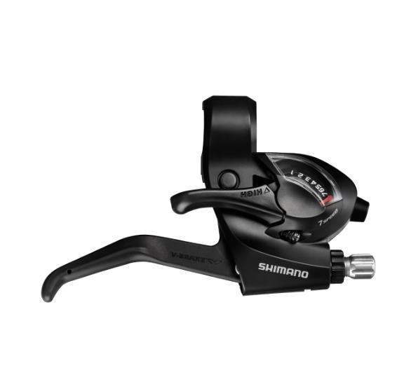 SHIMANO Vites/Fren Kolu (Düz Gidon için) ST-EF41-7R-SET 1800 / 2050 mm 600 / 600 / 300 SIS40 siyah