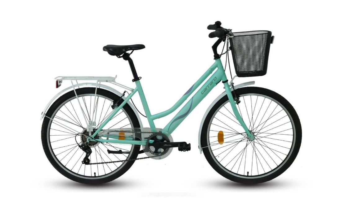 Carraro Lila 26 Açık Yeşil Beyaz Bukalemun 7 Vites Şehir Bisikleti