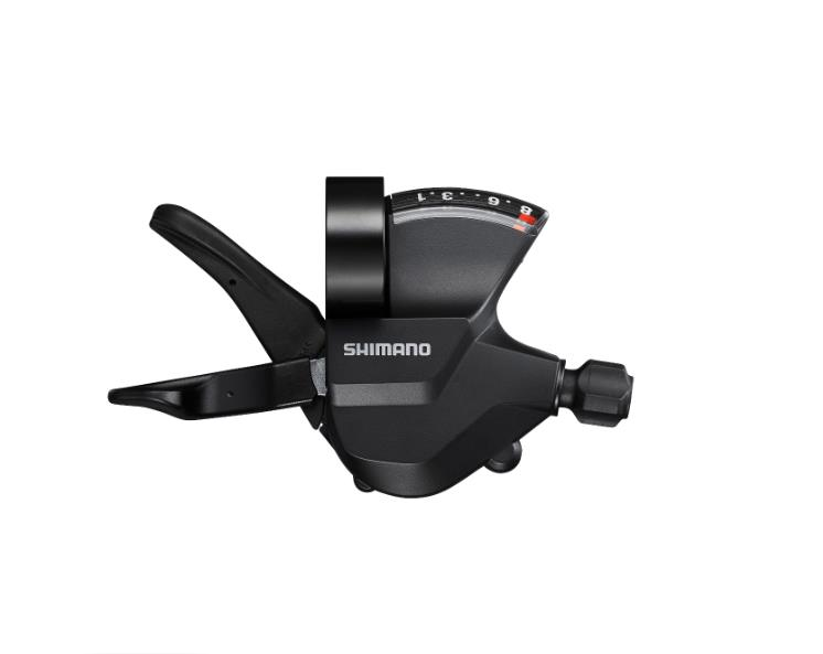 SHIMANO Vites kolu SL-M315-8R 8-vites RAPIDFIRE PLUS Kelepçeli bant Görsel vites kadranı ile