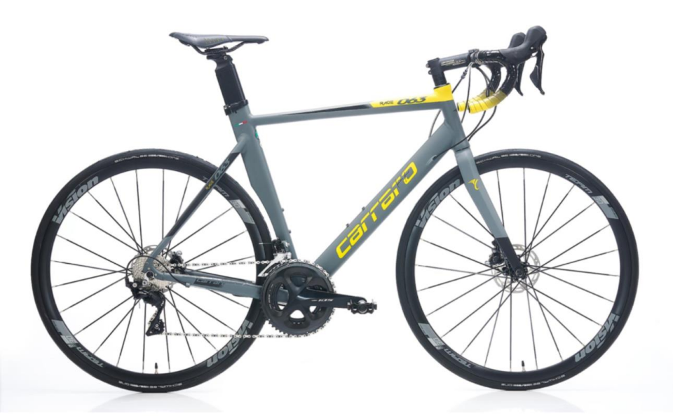 Carraro Race 063D 540H 22V HD 105 Set Mat Antrasit Sİyah Sarı Yol Yarış Bisikleti