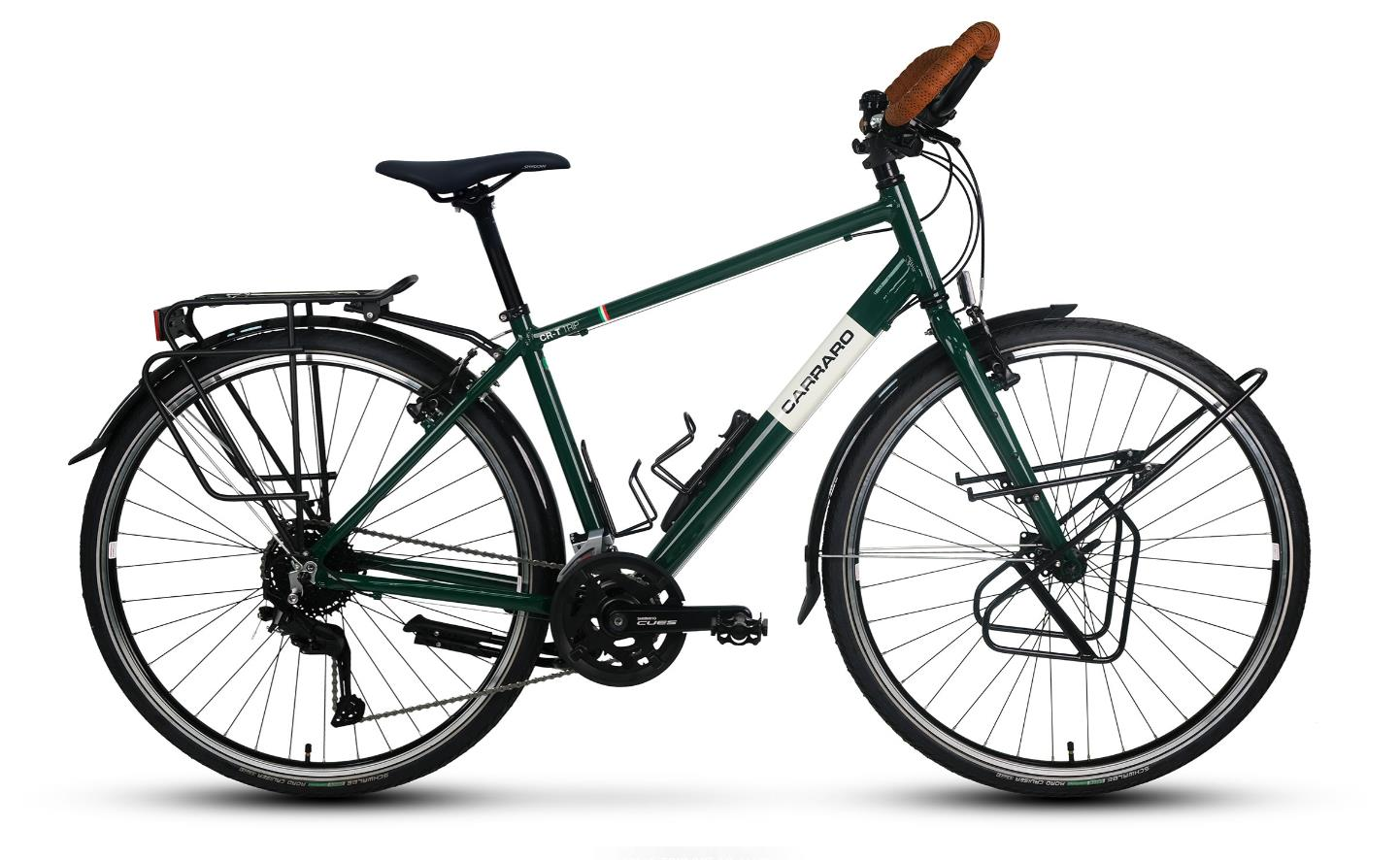 Carraro Cr-T Trip 18-V Tur Bisikleti 43Cm Koyu Yeşil-Beyaz