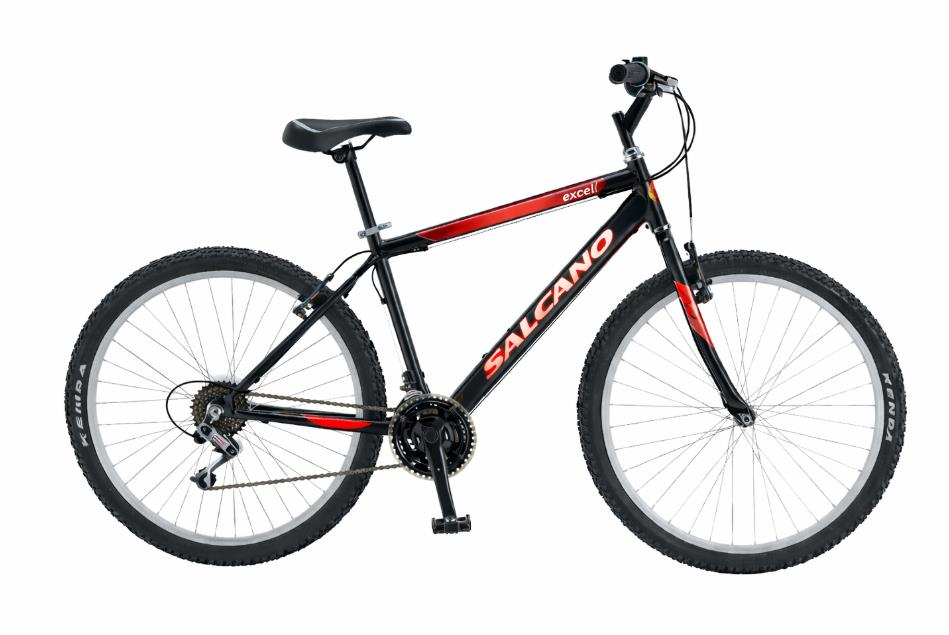 Salcano Excel 24 Jant Siyah Kırmızı Çocuk Dağ Bisikleti
