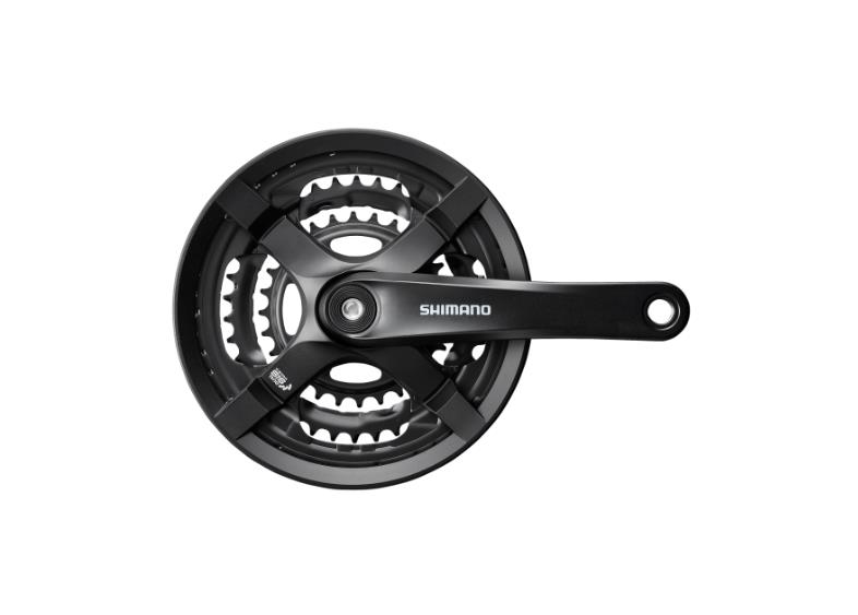 SHIMANO Aynakol FC-TY501 Square 8/7/6 Vites 170,0 mm 48-38-28D Siyah Ünite Orta Göbeği için CG ile