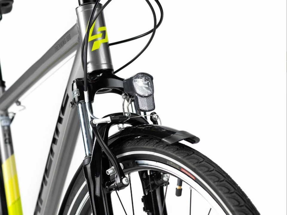 Lapierre Trekking 1.0 21-Vites V Şehir Bisikleti 51cm Gri Lime-Yeşil Siyah