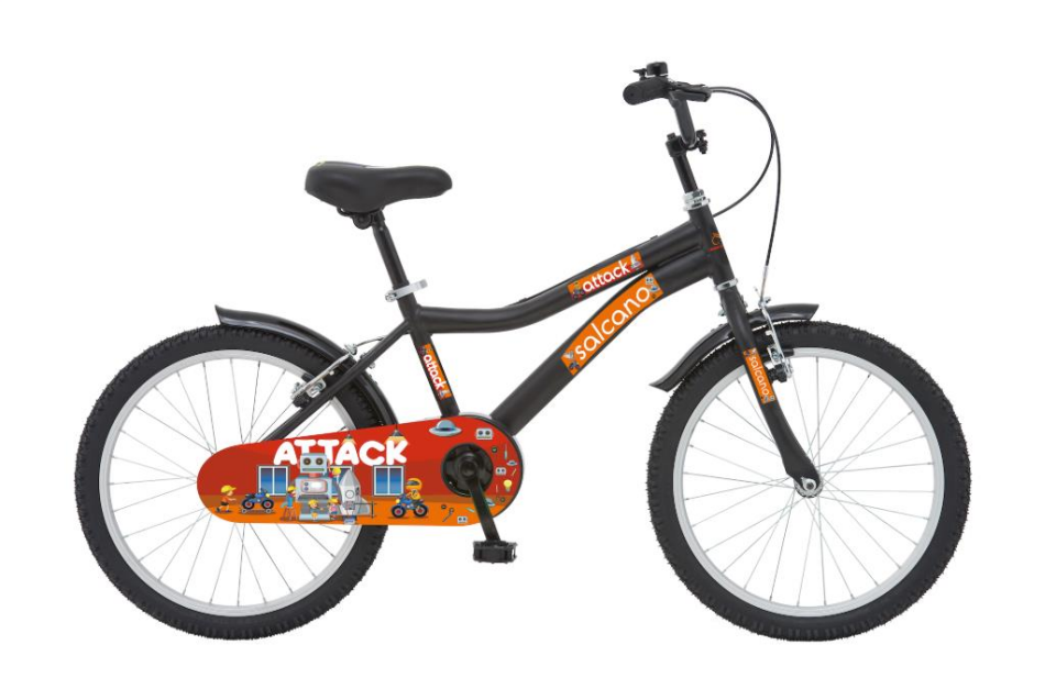 Salcano Attack 20 Jant Siyah Turuncu  Çocuk Bisikleti