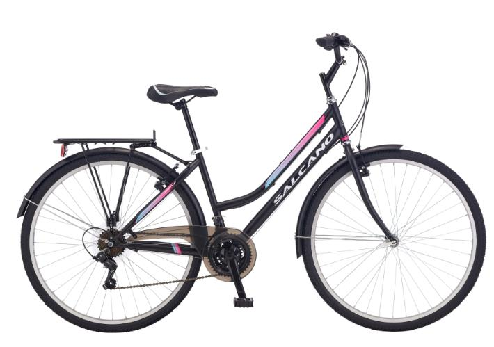 Salcano Üsküp 700 Ünisex VR Siyah Kırmızı Şehir Bisikleti