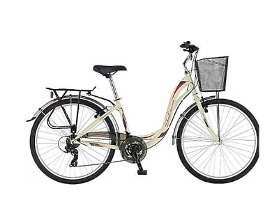 Salcano Bodrum 24 VR Ünisex Krem Kırmızı Siyah Şehir Bisikleti