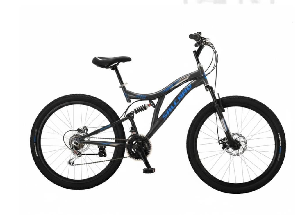 Salcano Hector 24 Mekanik Dİsk Fren 21 Vites Koyu Gri Mavi Çocuk Dağ Bisikleti