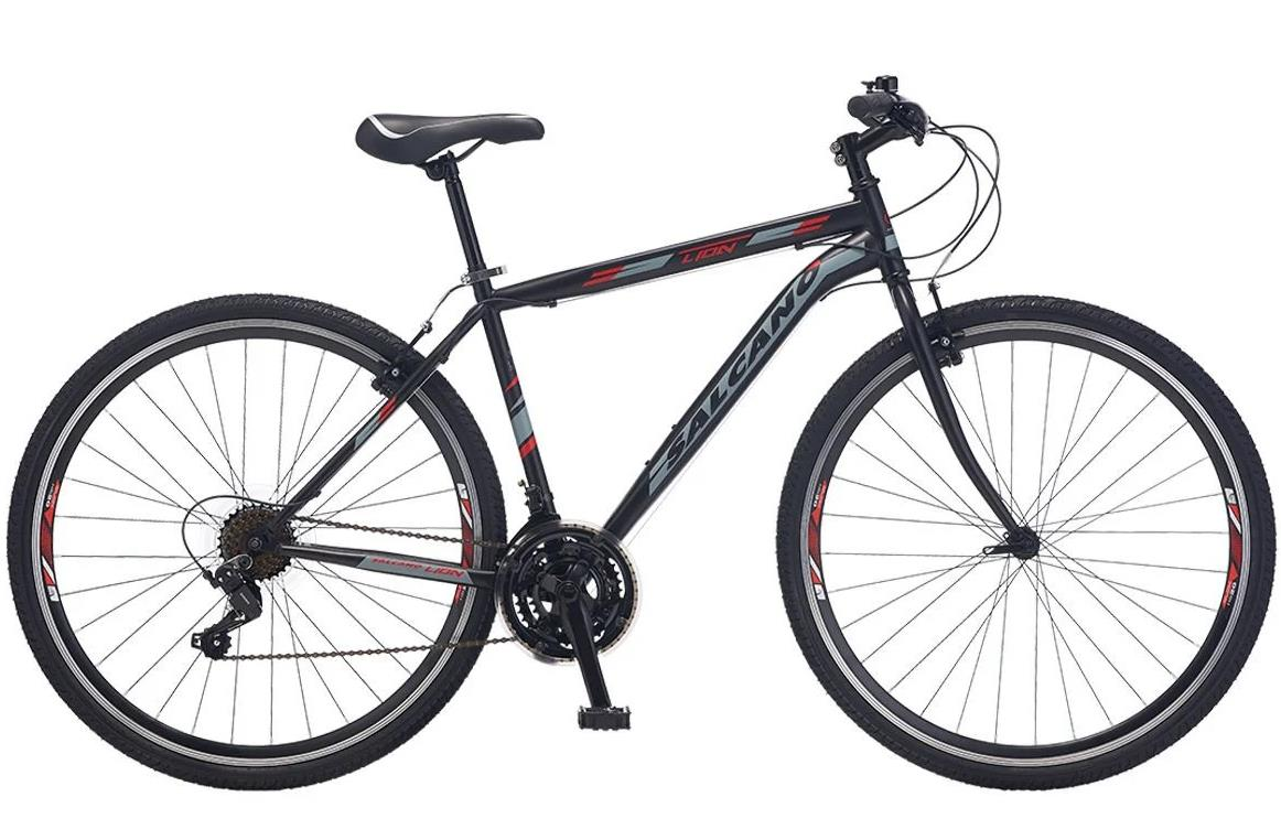 Salcano City Lion VR 19'' Gezi Bisikleti Mat Siyah-Turkuaz-Gri