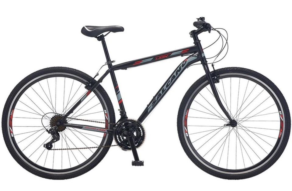 Salcano City Lion VR 19'' Gezi Bisikleti Mat Siyah-Turkuaz-Gri