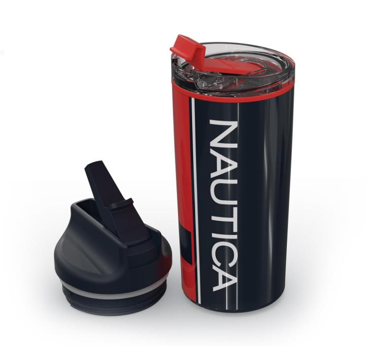 Nautica Sport Termos Paslanmaz Çelik 650 ml Navy Kırmızı