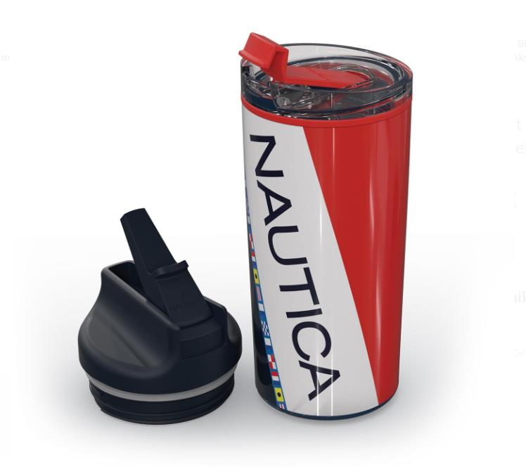 Nautica Sport Termos Paslanmaz Çelik 950 ml Navy Flags