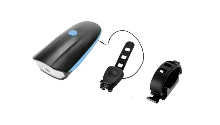 Xbyc 6163 USB Şarjlı Bisiklet Ön Lamba+Korna 140 Db Mavi Renk