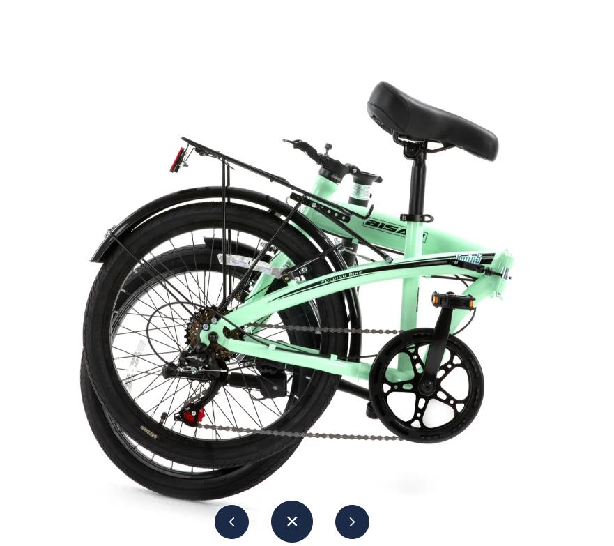 Bisan TWİN-S Katlanır Bisiklet 20 Jant Mint Yeşil Siyah