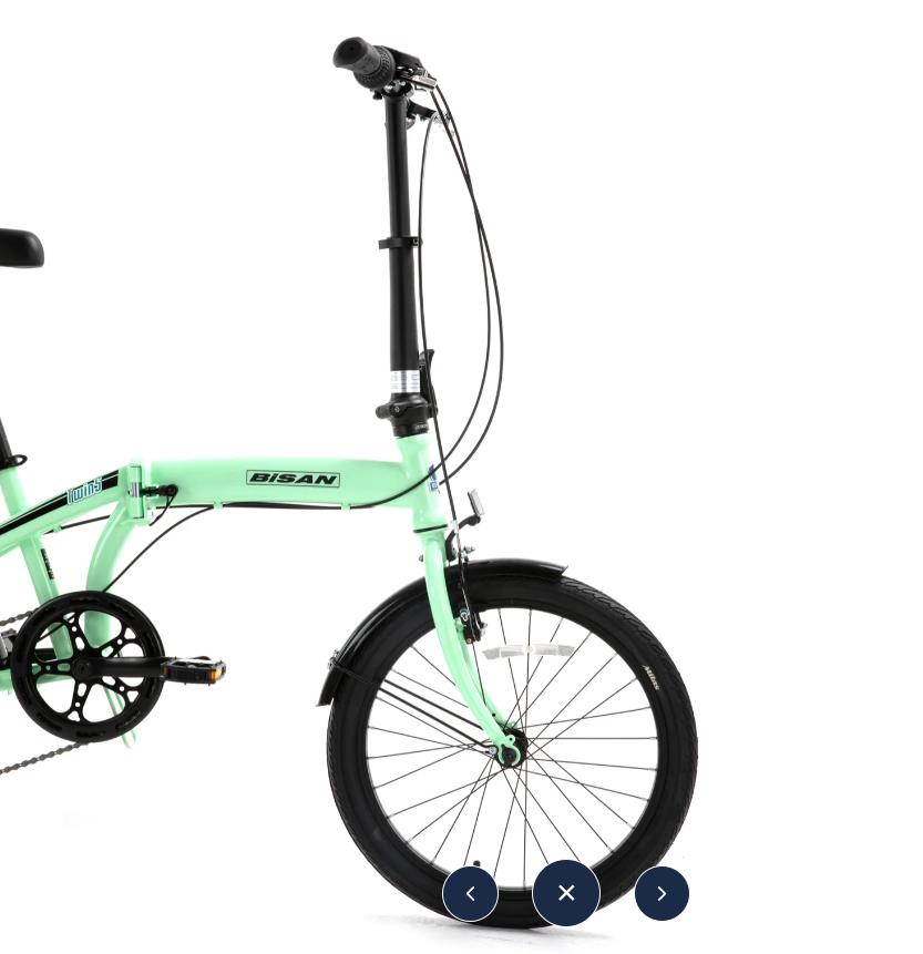 Bisan TWİN-S Katlanır Bisiklet 20 Jant Mint Yeşil Siyah