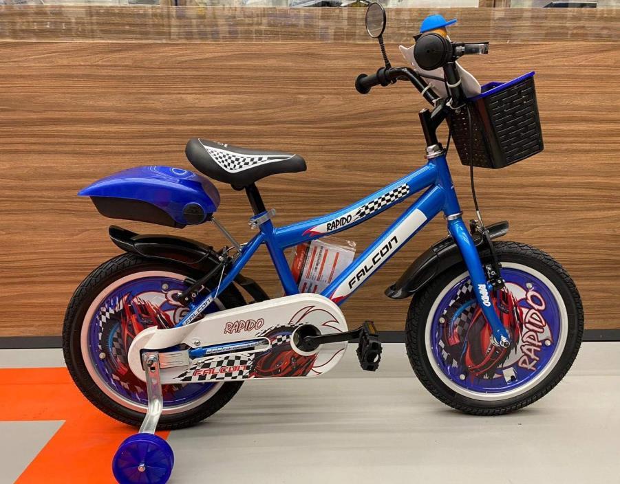 Falcon Rapido 16 Lüx Mavi Beyaz Çocuk Bisikleti
