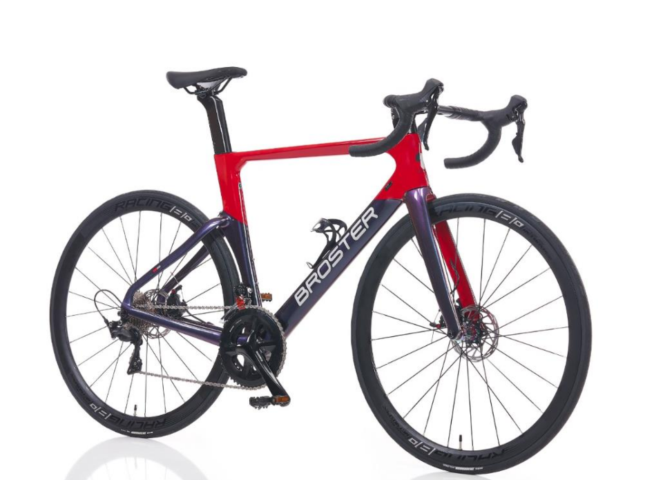 Broster Aero CR-4000 105 set Full Karbon 52 cm Yol Yarış Bisikleti Kırmızı Lacivert