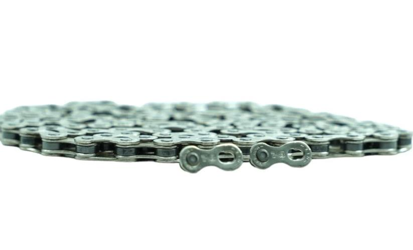 YBN S52 S2 7-8 Vites Uyumlu Zincir 116L Gümüş-Gümüş