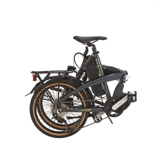 Bisan E Folding Strike 20 Jant 9 Vİtes Gri Neon Sarı Elektrikli Katlanır Bisiklet