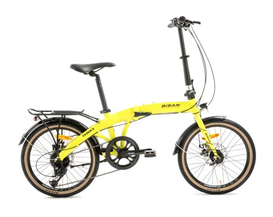 Bisan FX 3600 Acera 9 Vites Katlanır Bisiklet Sarı Siyah