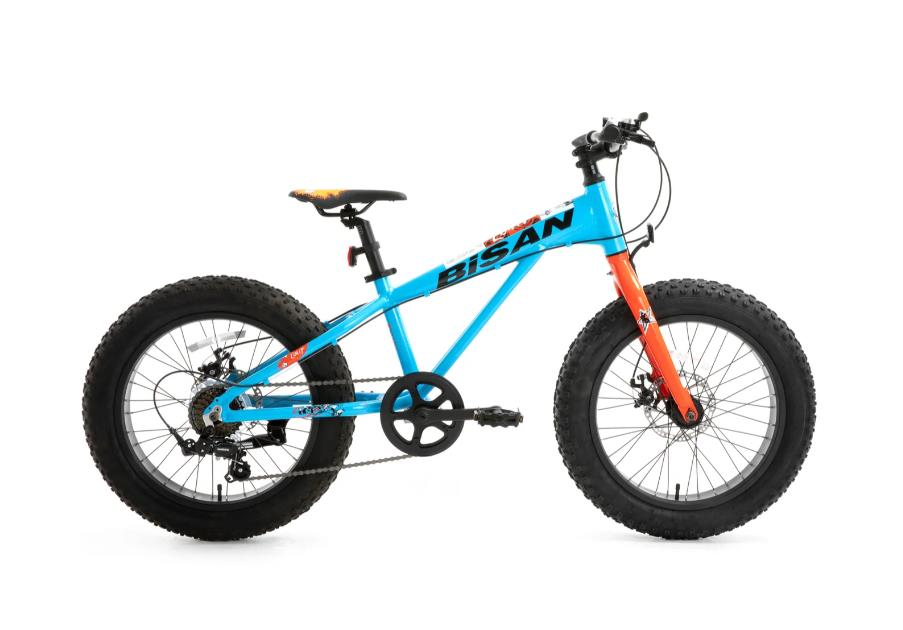 Bisan Limit 20 Jant Kalın tekerli Çocuk Bisikleti Mavi Turuncu