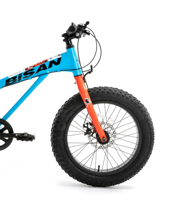 Bisan Limit 20 Jant Kalın tekerli Çocuk Bisikleti Mavi Turuncu