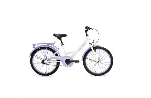 Bisan Kitty 20 Jant Kontra Fren Beyaz Lila Çocuk Bisikleti