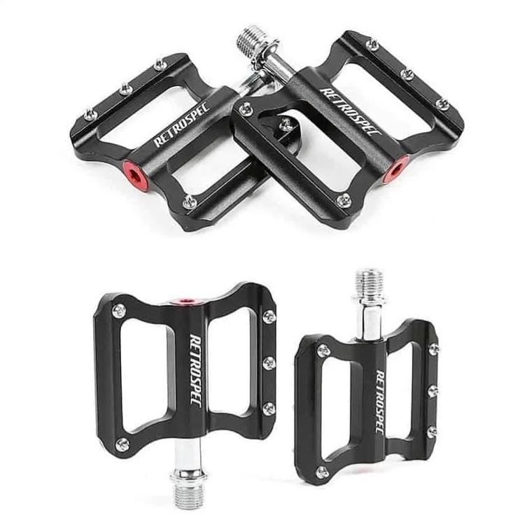 RETROSPEC Hafif Alüminyum Alaşımlı Çivili Yol Bisikleti Pedalları