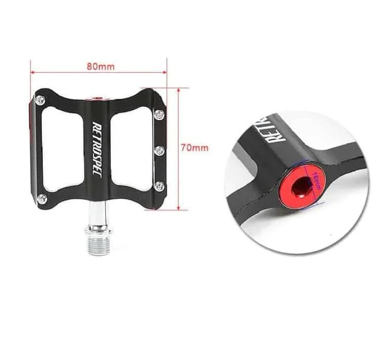 RETROSPEC Hafif Alüminyum Alaşımlı Çivili Yol Bisikleti Pedalları