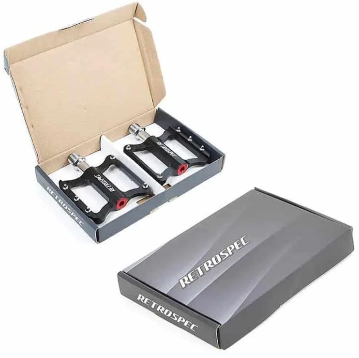 RETROSPEC Hafif Alüminyum Alaşımlı Çivili Yol Bisikleti Pedalları