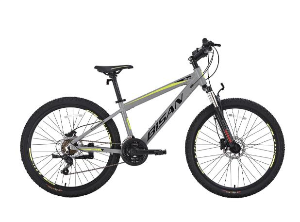 Bisan Cooper 26 Jant  HD Fren Açık Gri Sİyah Sarı Dağ Bisiklet